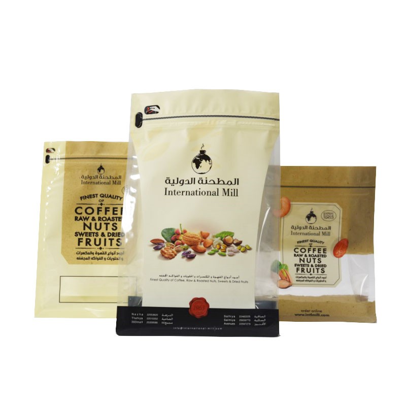 Recyclable Food Snack Zipper Pouch Packaging